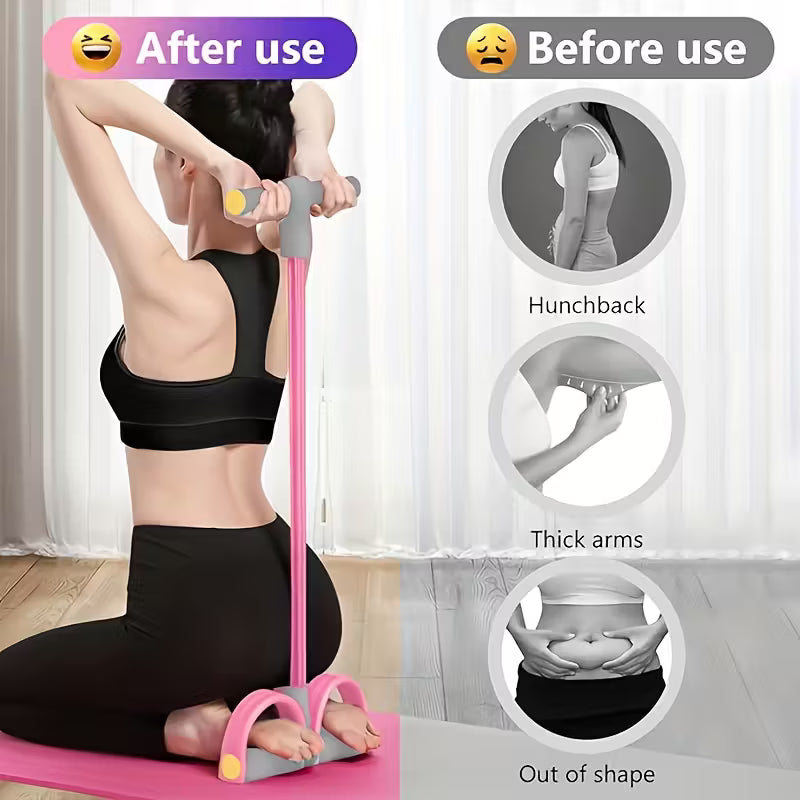 Pedal Resistance Band, Home Fitness Pull Rope/Sit-Up Aid