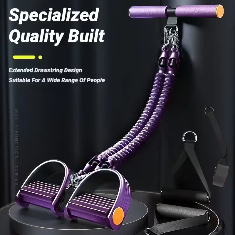 Pedal Tensioner for Home Use - Multifunction Fitness Resistance Band Trainer